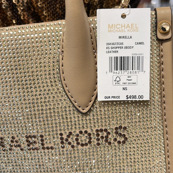 MICHAEL KORS MK
Mirella Extra-Small Logo XS Shopper XBody Leather Crossbody 
NWT - Picture 16 of 16